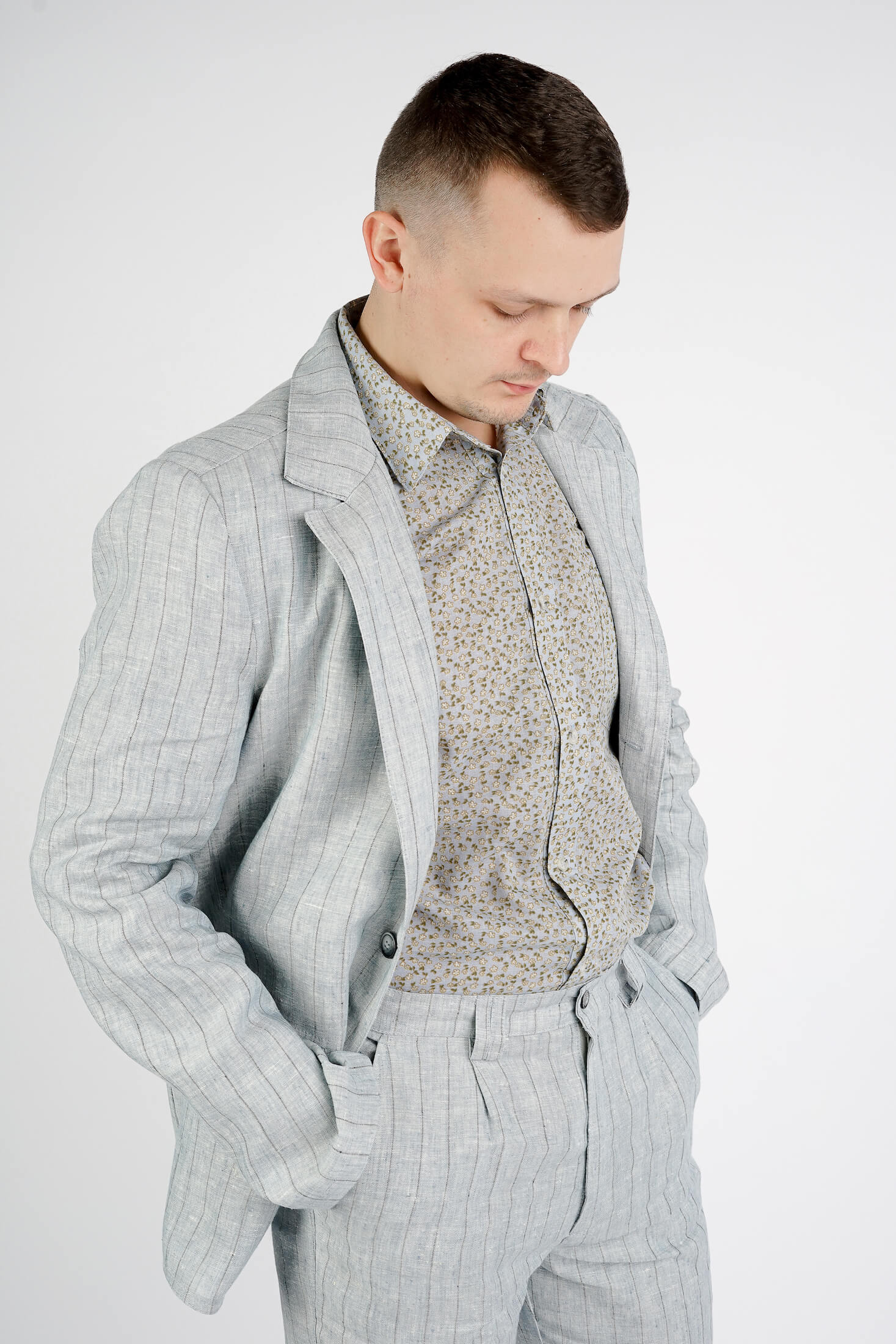 Linen Fitted Jacket